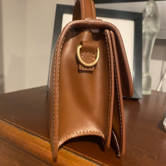 FRAME Les signature small top handle bag tobacco new - Picture 2 of 11